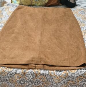 NYC Tan Corduroy Skirt with Timeless Elegance